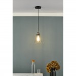 Ray - Antique Nickel Pendant with Clear Glass Ray - Antique Nickel Pendant with Clear Glass