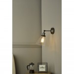 Ray - Antique Nickel Wall Lamp with Clear Glass Ray - Antique Nickel Wall Lamp with Clear Glass