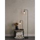 Dar-RAY4275 - Ray - Antique Brass & Black Table Lamp with Clear Glass Shade