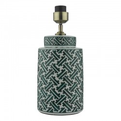 Reese - Base Only - Green & White Ceramic Table Lamp Reese - Base Only - Green & White Ceramic Table Lamp