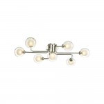 Reyna - Chrome 7 Light Semi Flush with Double Glass Reyna - Chrome 7 Light Semi Flush with Double Glass