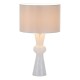 Dar_Vol3-RHE422 - Rheneas - White Confetti Glass Table Lamp with Ivory Cotton Shade