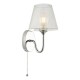 Dar-RIM0750 - Rimaz - Polished Chrome Wall Lamp with Ribbed Glass IP44