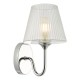 Dar-RIM0750 - Rimaz - Polished Chrome Wall Lamp with Ribbed Glass IP44