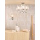 Dar-RIM5350 - Rimaz - Polished Chrome 3 Light Semi Flush with Ribbed Glass IP44