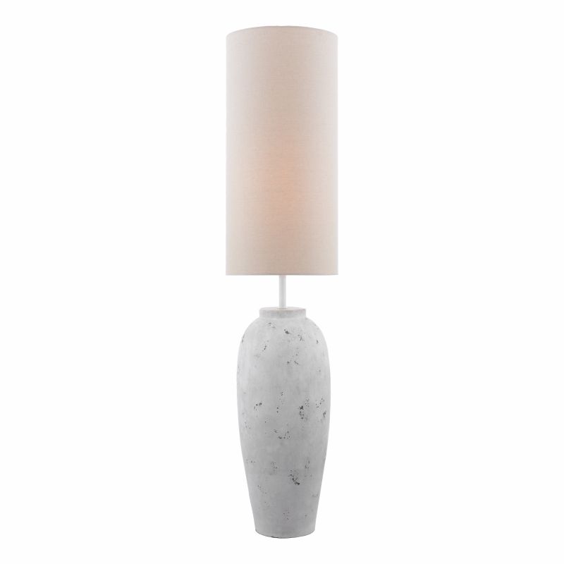 Dar_Vol3-ROE4902 - Roetta - Natural Stone Floor Lamp with Natural Linen Shade