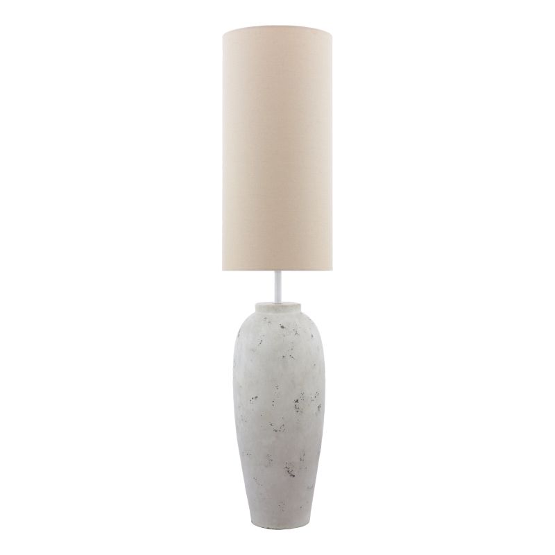 Dar_Vol3-ROE4902 - Roetta - Natural Stone Floor Lamp with Natural Linen Shade