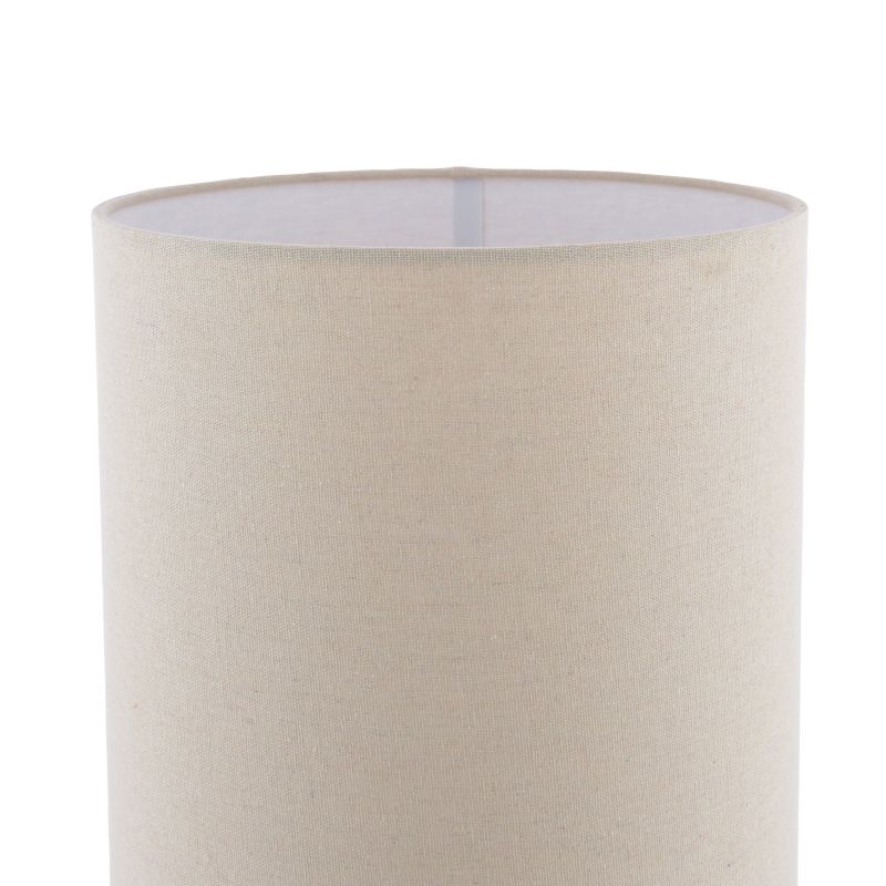 Dar_Vol3-ROE4902 - Roetta - Natural Stone Floor Lamp with Natural Linen Shade