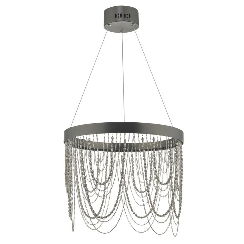 Ceiling Lights - Roella - LED Bronze Chain and Bead Hanging Pendant Dar-ROE8663 - Roella - LED Bronze Chain and Bead Hanging Pendant