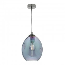 Rogan - Multicoloured Glass with Black Nickel Pendant Rogan - Multicoloured Glass with Black Nickel Pendant