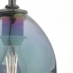 Rogan - Multicoloured Glass with Black Nickel Pendant Rogan - Multicoloured Glass with Black Nickel Pendant