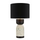 Dar-ROJ4255 - Roja - White Terrazzo & Black Wood Table Lamp with Black Shade