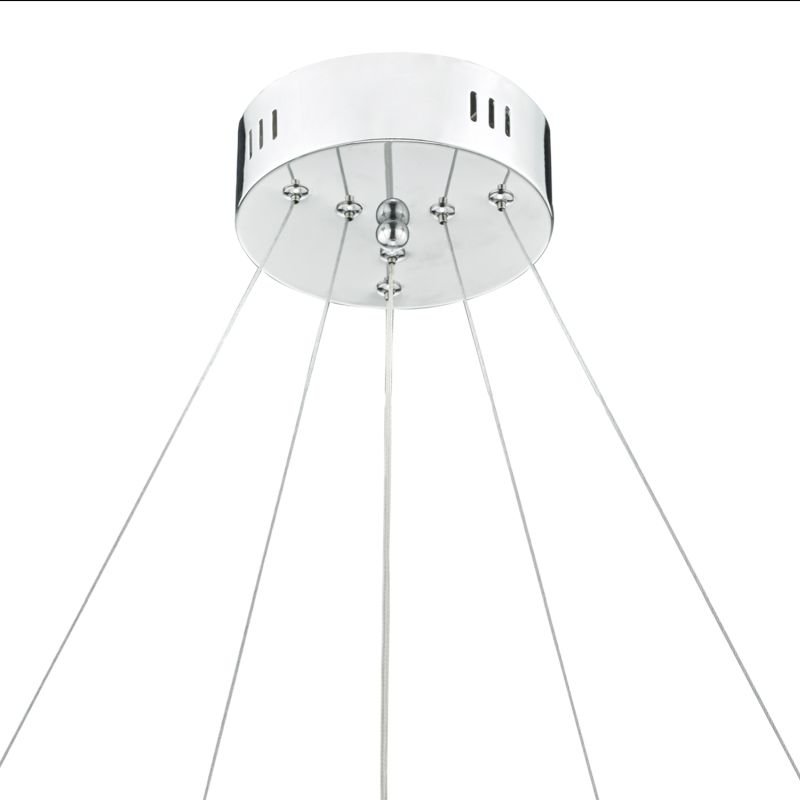 Dar-ROM2550 - Roma - Dimmable LED Crystal With Chrome Pendant