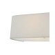 Dar-RON092 - Ronda - Ivory Fabric with Diffuser 2 Light Wall Lamp