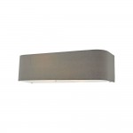 Ronda - Grey Fabric Shade 2 Light Wall Lamp with Diffuser Ronda - Grey Fabric Shade 2 Light Wall Lamp with Diffuser