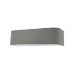 Ronda - Grey Fabric Shade 2 Light Wall Lamp with Diffuser Ronda - Grey Fabric Shade 2 Light Wall Lamp with Diffuser