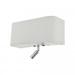 Ronda - Ivory Fabric Shade 3 Light LED Wall Lamp with Diffuser  Ronda - Ivory Fabric Shade 3 Light LED Wall Lamp with Diffuser