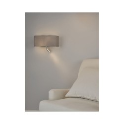 Ronda - Grey Fabric  3 Light LED Wall Lamp with Diffuser Ronda - Grey Fabric  3 Light LED Wall Lamp with Diffuser