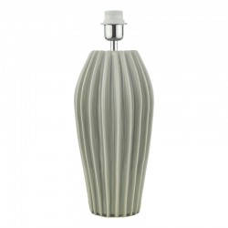 Rosario - Base Only - Green & Grey Ribbed Table Lamp Rosario - Base Only - Green & Grey Ribbed Table Lamp