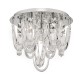 Dar-ROX5050 - Roxanne - Chrome and Crystal with Swag 7 Light Ceiling Lamp