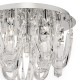 Dar-ROX5050 - Roxanne - Chrome and Crystal with Swag 7 Light Ceiling Lamp