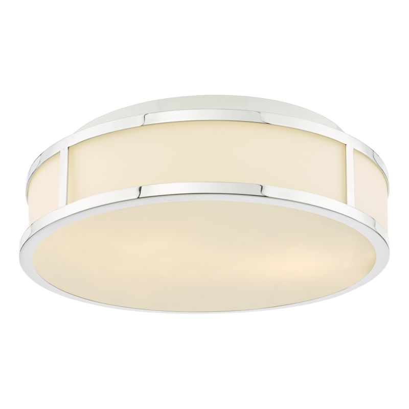 Dar-ROY5050 - Royce - Polished Chrome Flush with Opal Glass IP44