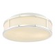 Dar-ROY5050 - Royce - Polished Chrome Flush with Opal Glass IP44