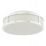 Royce - Polished Chrome Flush with Opal Glass IP44
