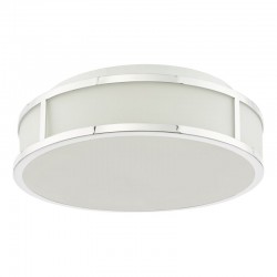 Royce - Polished Chrome Flush with Opal Glass IP44