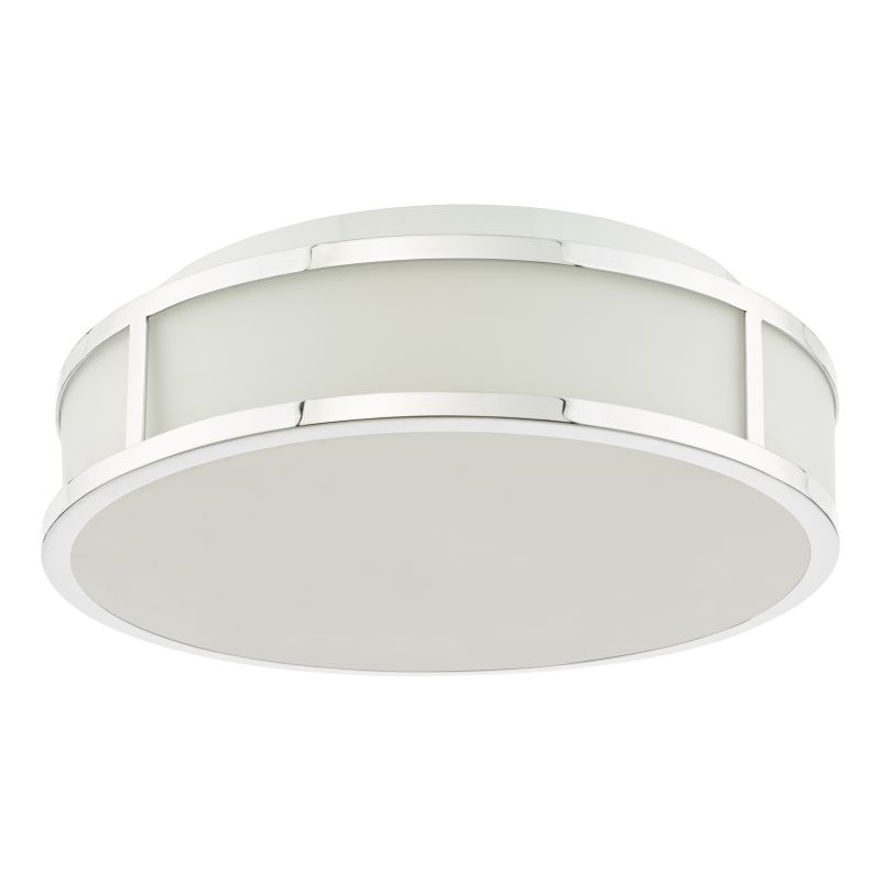 Dar-ROY5050 - Royce - Polished Chrome Flush with Opal Glass IP44