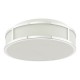 Dar-ROY5050 - Royce - Polished Chrome Flush with Opal Glass IP44