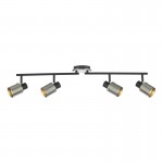 Ryan - Black & Brushed Nickel 4 Light Spotlights Ryan - Black & Brushed Nickel 4 Light Spotlights