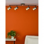 Ryan - Black & Brushed Nickel 4 Light Spotlights Ryan - Black & Brushed Nickel 4 Light Spotlights