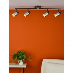 Ryan - Black & Brushed Nickel 4 Light Spotlights Ryan - Black & Brushed Nickel 4 Light Spotlights