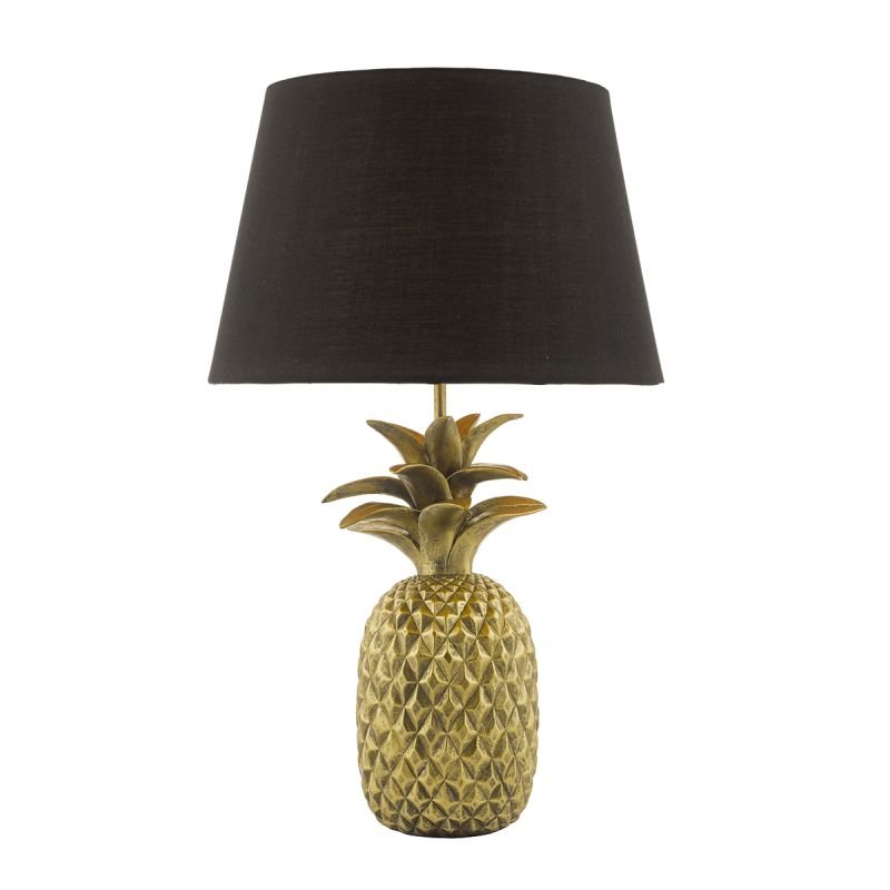 Dar-SAF4235 - Safa - Black and Gold Pineapple Table Lamp