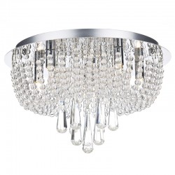 Saigon - Decorative Crystal with Chrome 5 Light Ceiling Lamp Saigon - Decorative Crystal with Chrome 5 Light Ceiling Lamp