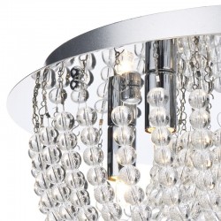 Saigon - Decorative Crystal with Chrome 5 Light Ceiling Lamp Saigon - Decorative Crystal with Chrome 5 Light Ceiling Lamp