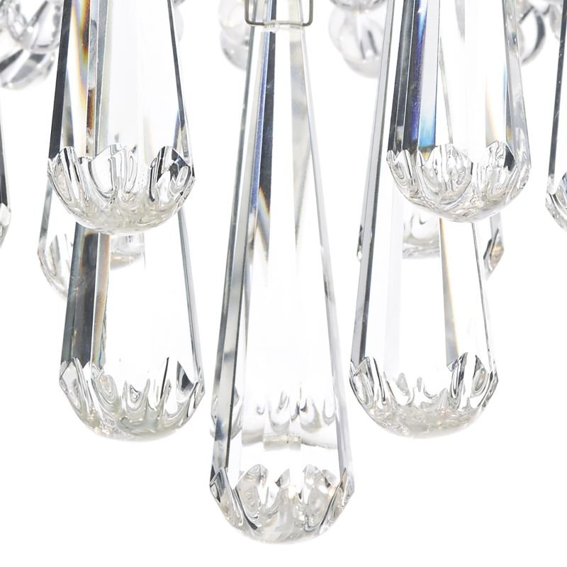 Dar-SAI5450 - Saigon - Decorative Crystal with Chrome 5 Light Ceiling Lamp