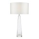 Dar-SAM4208 - Samara - Base Only - Clear Glass Table Lamp