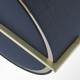 Dar-SAN0323 - Santino - Navy Fabric and Brushed Gold 3 Light Hanging Pendant