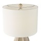 Dar-SAU4229 - Saundra - Taupe Porcelain Table Lamp with White Linen Shade