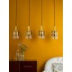 Dar-SAV0435 - Savannah - Satin Gold 4 Light over Island Fitting with Gold Ombre Glass