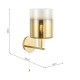 Dar-SAV0735 - Savannah - Satin Gold Wall Lamp with Gold Ombre Glass