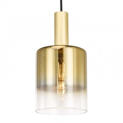 Savannah - Satin Gold Pendant with Gold Ombre Glass