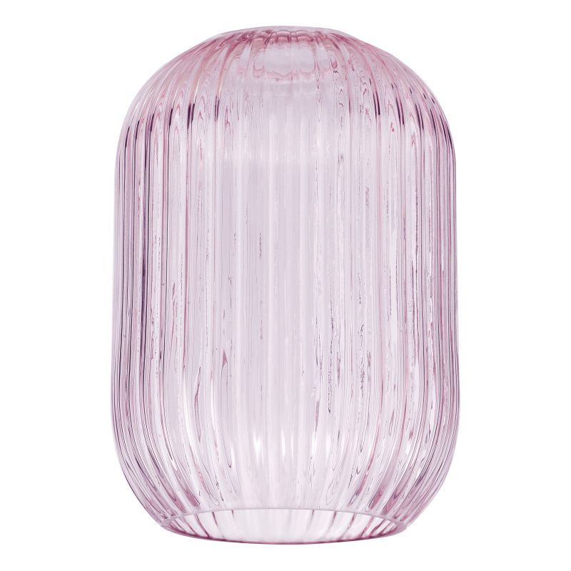 Dar_Vol3-SAW6503 - Sawyer - Shade Only - Ribbed Pink Glass