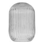 Sawyer - Shade Only - Ribbed Smoked Glass Sawyer - Shade Only - Ribbed Smoked Glass