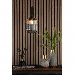 Sawyer - Shade Only - Ribbed Smoked Glass Sawyer - Shade Only - Ribbed Smoked Glass