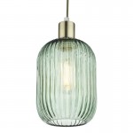 Sawyer - Shade Only - Ribbed Green Glass Sawyer - Shade Only - Ribbed Green Glass