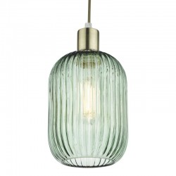 Sawyer - Shade Only - Ribbed Green Glass