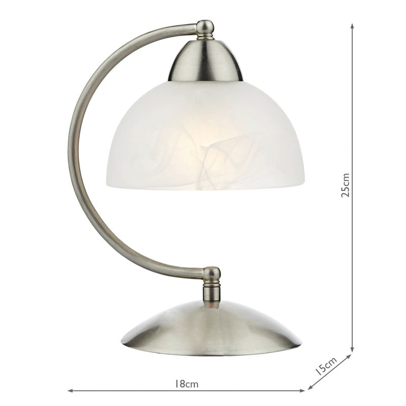 Dar_Vol3-SAX4046 - Saxby - Satin Chrome Touch Table Lamp with Alabaster Glass